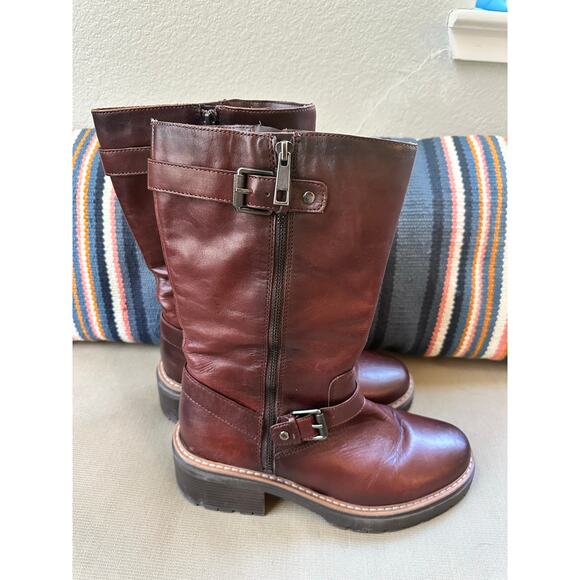 Naturalizer W’s Jagger Mid-Calf Lug Sole Boots in DK. Brown Size 10 - Picture 3 of 9